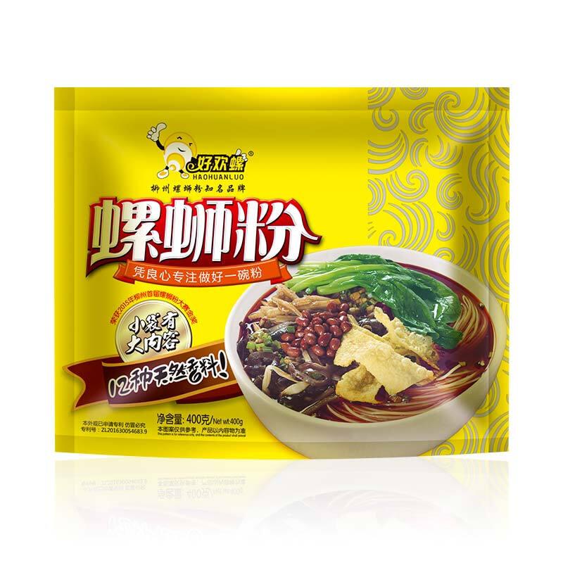 好欢螺  螺蛳粉 黄色袋子 加量版 400g/Haohuanluo InstantNudel 400g
