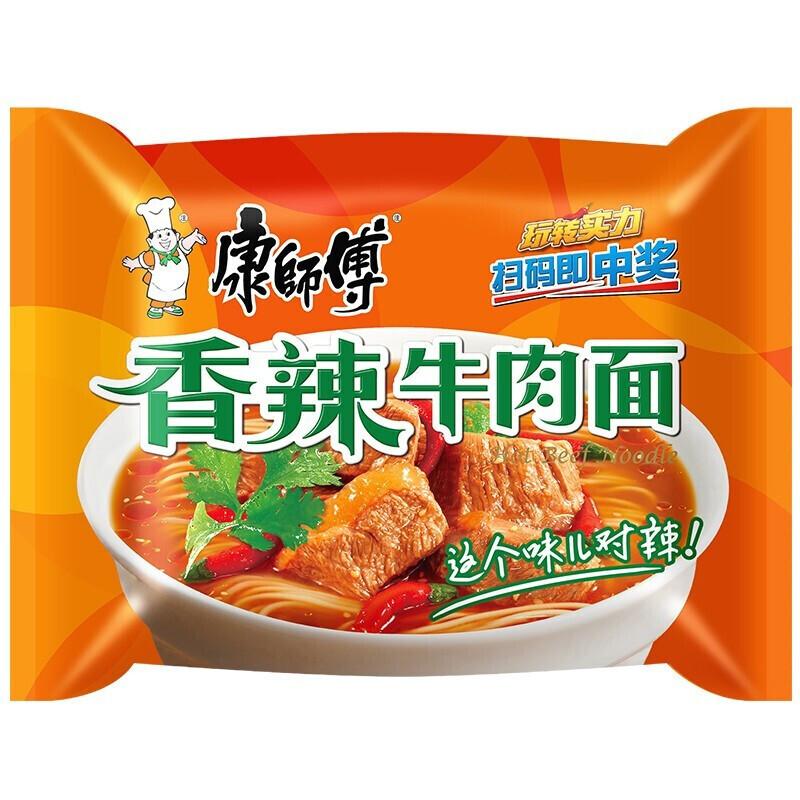 康师傅方便面 香辣牛肉面 104g/Spicy Beef Nudeln