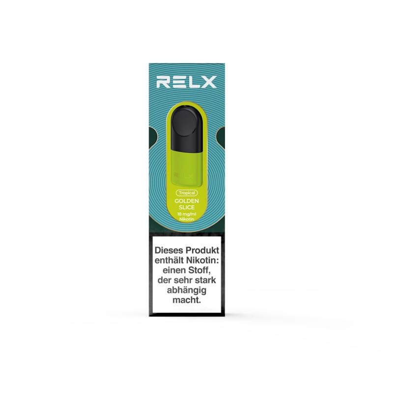 悦刻 RELX Pod-2 Pod Pack-Golden Slice-18mg/ml-DE芒果18mg