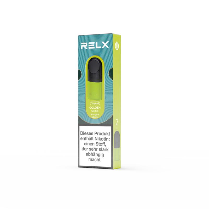 悦刻 RELX Pod-2 Pod Pack-Golden Slice-18mg/ml-DE芒果18mg