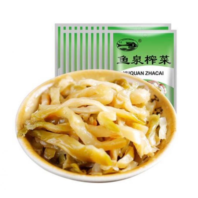 鱼泉 榨菜 鲜辣榨菜 80g/Eingelegeter Gemüse scharf 80g