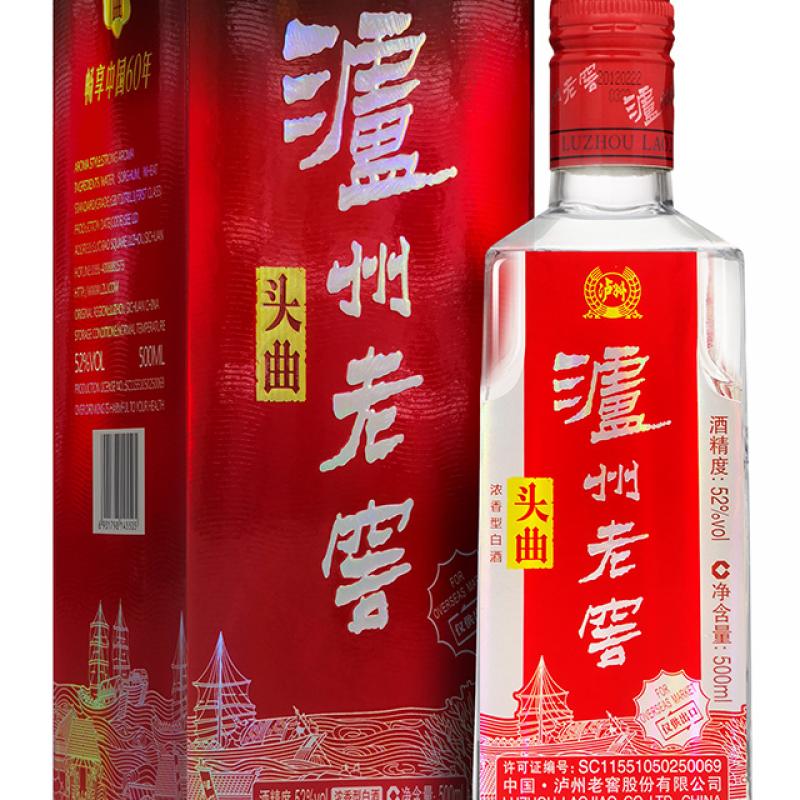 泸州老窖 白酒 老窖头曲 52° 500ml/Six Year Jiaotou Qu 52° 500ml