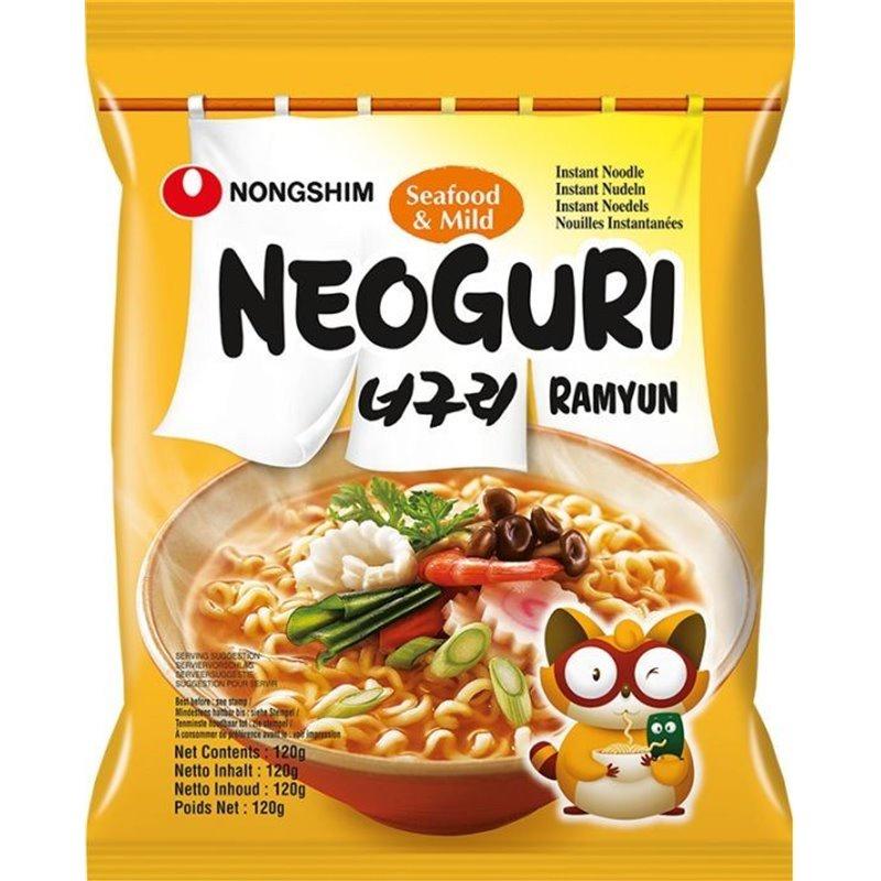 韩国农心 辛拉面 neoguri 原味乌冬面海鲜 黄色包装 120g/NONG SHIM Neoguri Nudel Seafood 120g