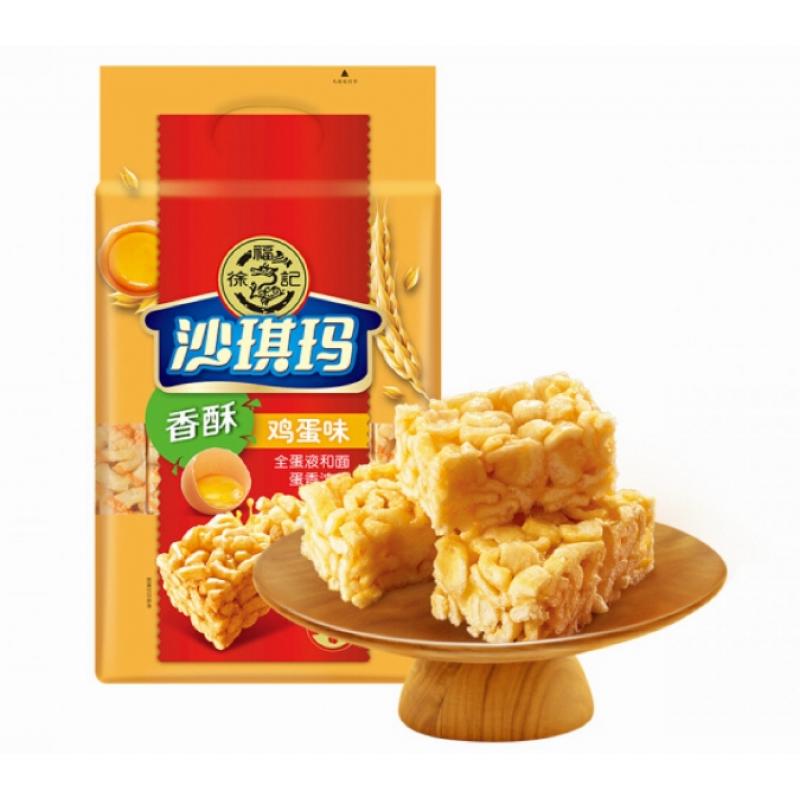 徐福记 沙琪玛 全蛋鸡蛋味 469g/Sanft Kuchen Knusprigen Sesam HSUFUCHI