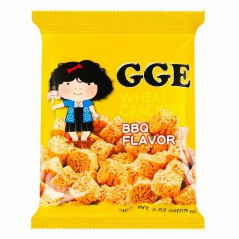 张君雅小妹妹 即食零食面 日式串烧休闲丸子 烧烤味BBQ 80g/BBQ Cube 80gWheat Crackers