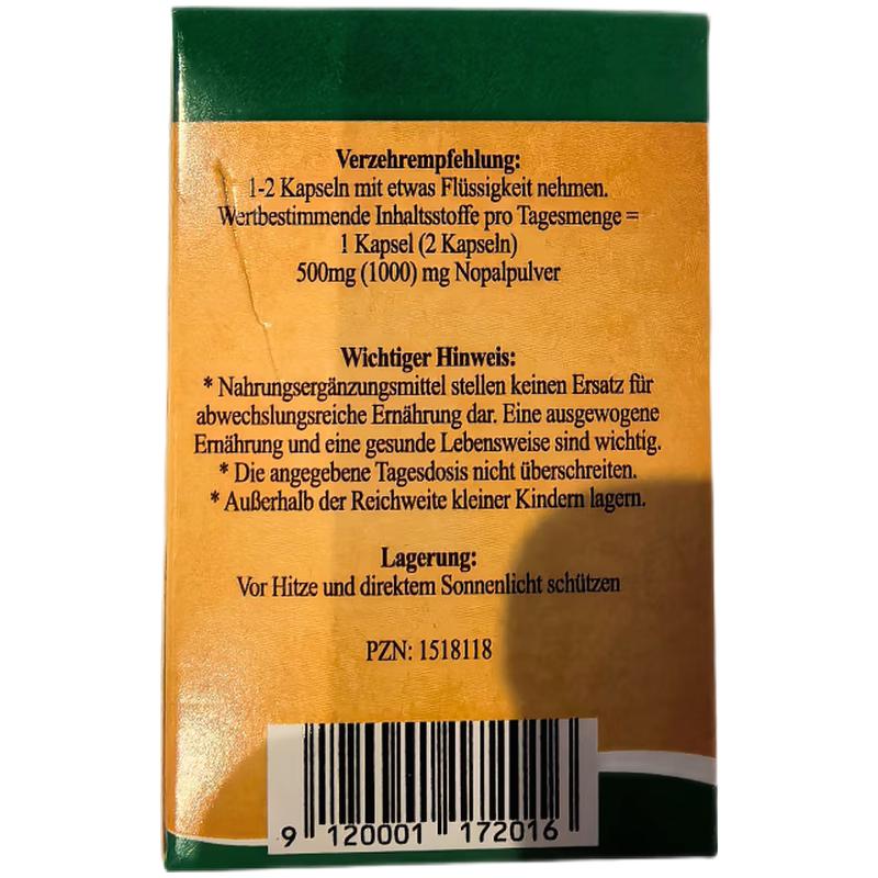 德国 HANDO Nopal诺宝仙山人掌60粒-血糖-胆固醇-消化系统
