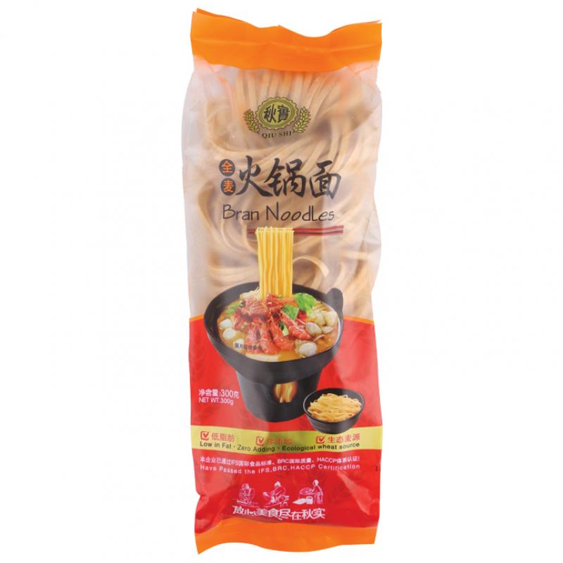 秋实 火锅面 火锅全麦面300g/QIU SHI HOT POT WHOLE WHEAT NOODLE