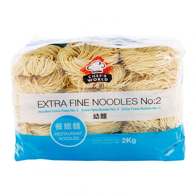 名厨 特级幼面2kg/WORLD NO.2 EXTRA FINE NOODLE