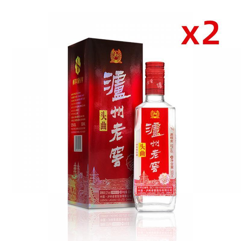 泸州老窖 白酒 【2瓶装】老窖头曲 52° 500ml/Six Year Jiaotou Qu 52° 500ml