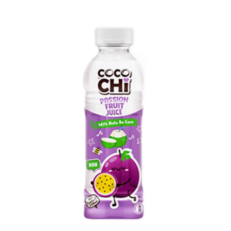 Cocochi 椰奶饮料 百香果味450ml/PassionFruitJuice withNatadeCoco