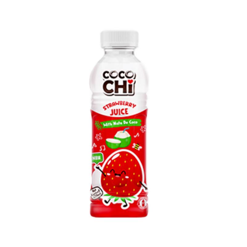 Cocochi 椰奶饮料 草莓味450ml/StrawberryJuice withNatadeCoco