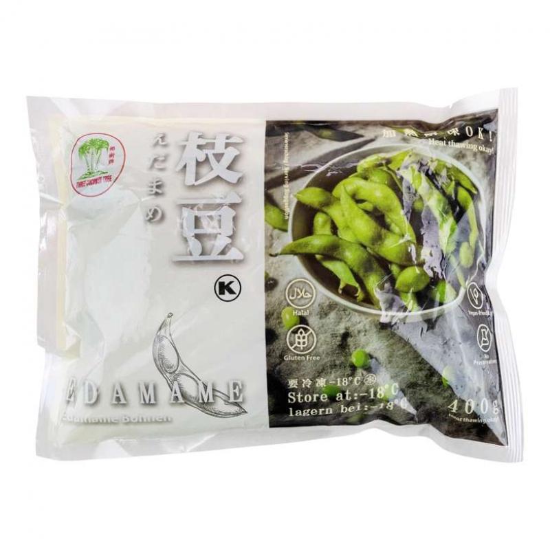 生鲜 冷冻 椰树牌 速冻毛豆荚400g/TCT Blanchierte Sojaboh. in Schale/Edamame