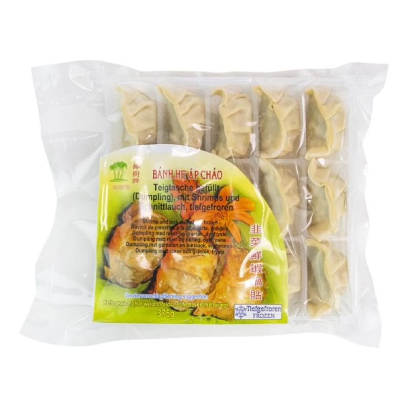 生鲜 冷冻 椰树牌 韭菜鲜虾锅贴375g/TCT Teigtaschen m.Garnelen u. Schnittlauch