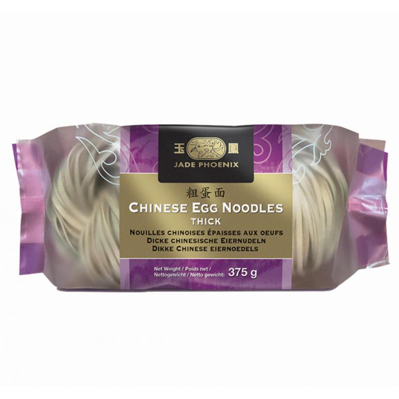 玉凤 粗蛋面 375g/JADE PHOENIX THICK EGG NOODLE 375g