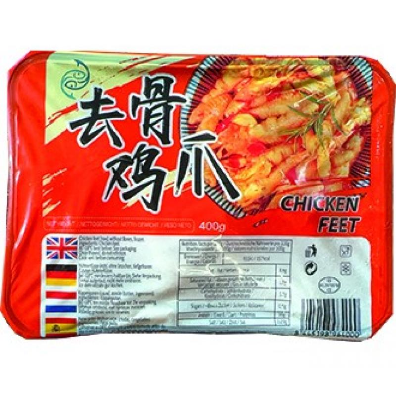 生鲜 冷冻 去骨鸡爪 400g/Hühnerfüße ohne Knochen 400g