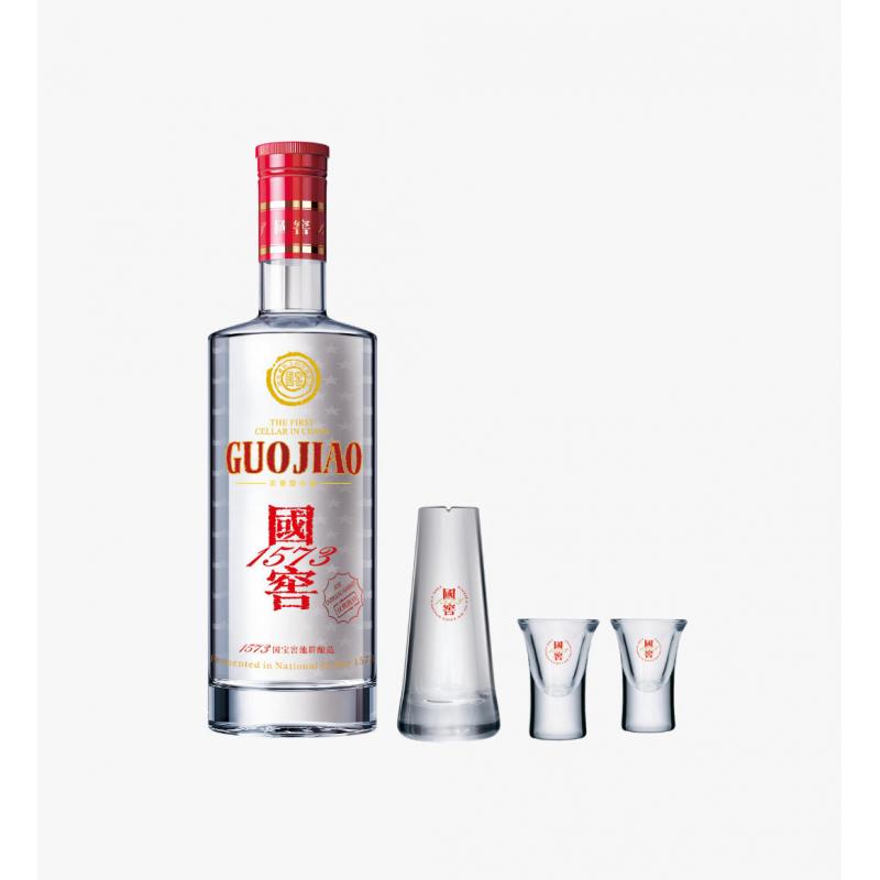 泸州老窖 白酒 国窖1573 52° 375ml礼盒装（分酒器和杯子）375ml/Baijiu National Cellar 1573 52 ° 375ml gift box