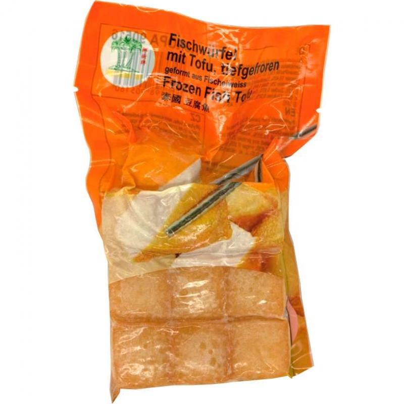 生鲜 冷冻 火锅丸子 椰树牌 豆腐鱼200g/TCT Fisch Tofu (Würfel)