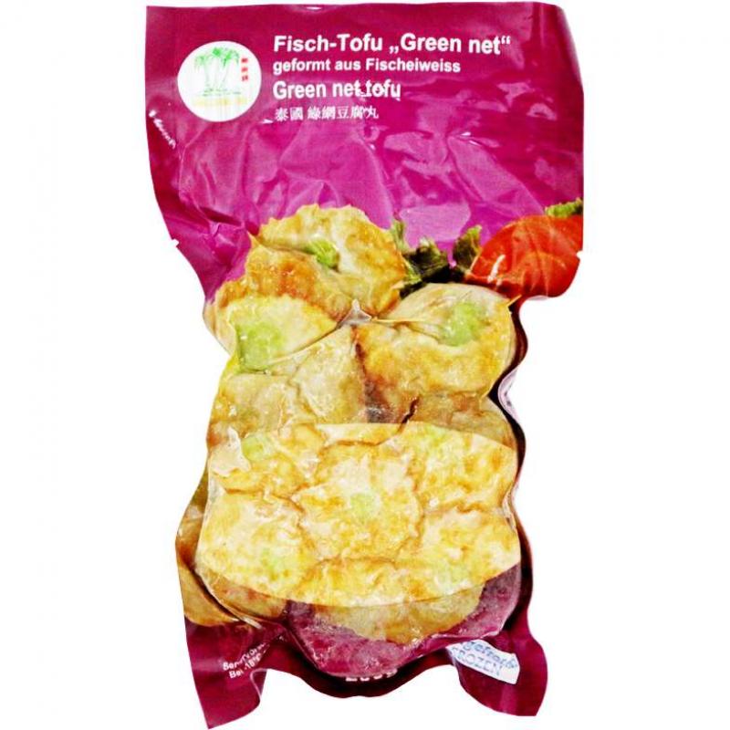 生鲜 冷冻 火锅丸子 椰树牌 绿豆豆腐丸20TCT Fisch Tofu Ball Green Net