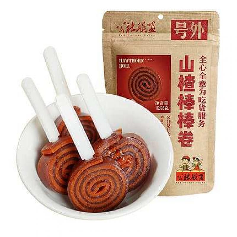 公社联盟 山楂棒棒卷132g/Hawthorn Stick Rolle 132g