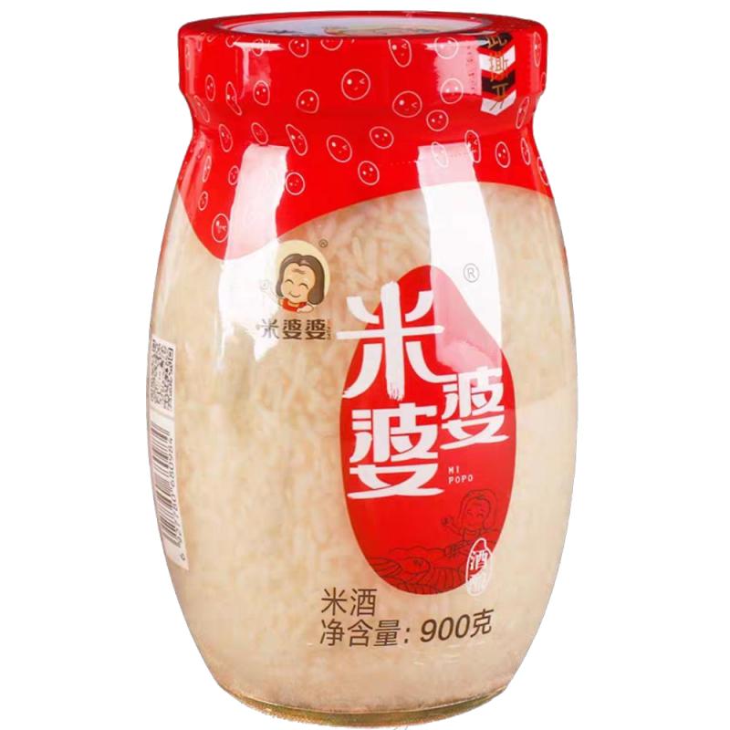 米婆婆 孝感 佬米酒酒酿 米酒 900ml/Gegärter Klebreissuppe 900g