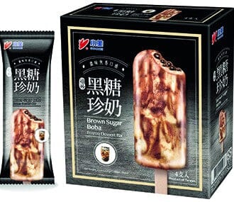 【München】小美黑糖珍奶冰淇淋 4 x  Eis am Stiel Brauner Zucker Boba 4 x 75g