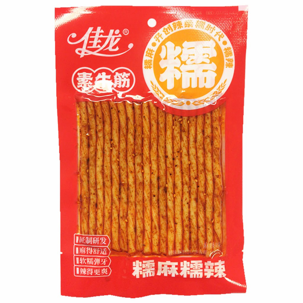 【München】佳龙素牛筋麻辣味  Würzige Weizengluten-Snacks 106g