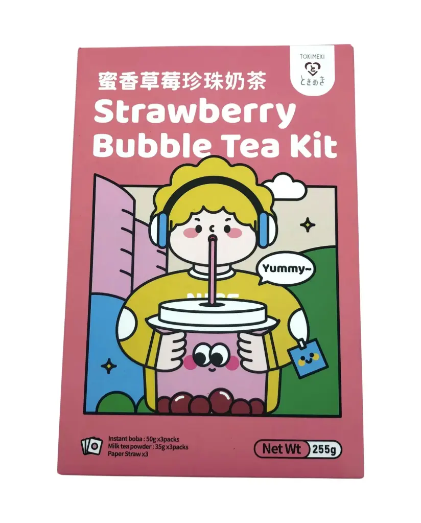 【München】Tokimeki 珍珠奶茶 草莓味 Bubble Tea Kit Erdbeergeschmack 255g