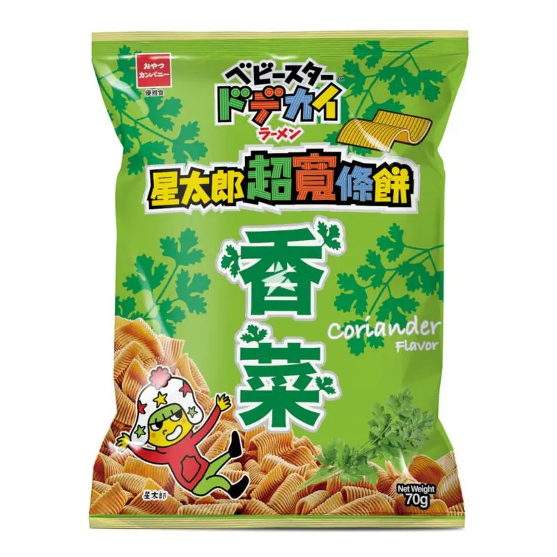 【München】Baby Star 日本干脆面 香菜 Crispy wide Ramen Snack Koriangder 70g