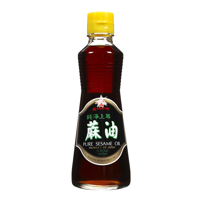 【München】Kadoya 焙煎芝麻油 黑标  Sesam Öl geröstet Original 327ml