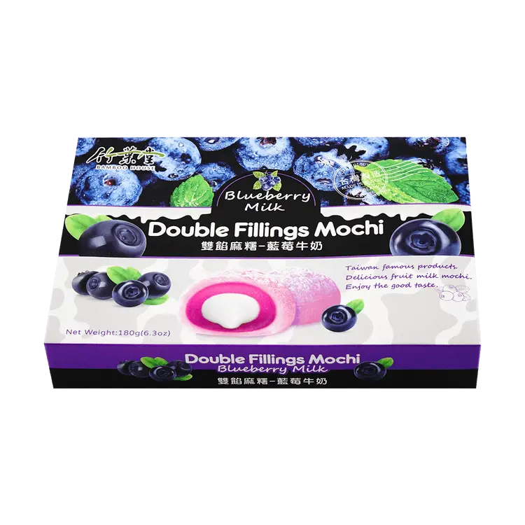 【München】竹叶堂 麻薯 蓝莓牛奶味 Mochi Blaubeer Milch 180g