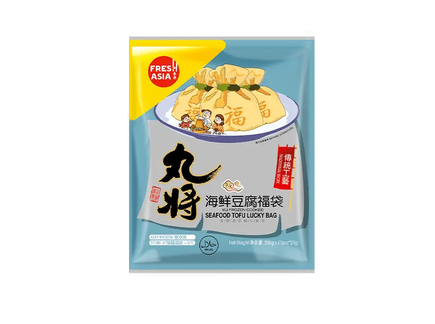 【München】丸将 海鲜豆腐福袋 Tofutaschen mit Meeresfrüchtefüllung 200g