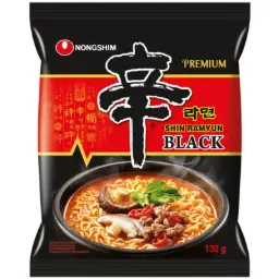 【München】农心辛拉面黑袋 Nongshim Rindfleisch Ramen Suppe scharf mit Knoblaucharoma    130g