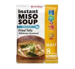 【München】MARUKOME 炸豆腐裙带菜味噌汤 原味 Misosuppe Frittierter Tofu&Wakame 152g