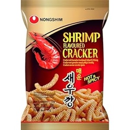 【München】辣味鲜虾条  Nong Shim Kräcker mit garnelen geschmack Scharf 75g
