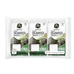 【München】零食海苔芥末味 Bibigo Seetang Snack Wasabi 3 x 5g