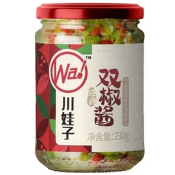 【München】川娃子双椒酱  Eingelegte grünen und roten Chilischoten 230g