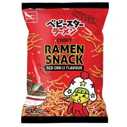 【München】Baby Star 日本干脆面 辣味 Baby Star Crispy Ramen Snack scharf 70g