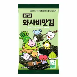 【München】BT21联名款海苔 橄榄油味 BT21 Nori-Algen Olivenölgeschmack 2g
