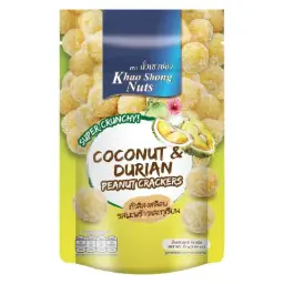 【München】花生脆 椰子榴莲味 Khao Shong Erdnusscracker Kokos-Durian-Geschmack 75g