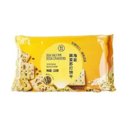 【München】盒马 海盐黑麦苏打饼干 Sodakräcker mit Meersalz Roggen 228g